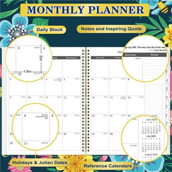 2023-2025 Monthly Planner/Calendar - 3 Year Monthly Planner, 9" x 11", 36 - Picture 2 of 7